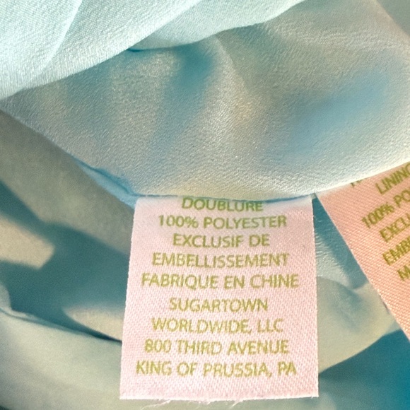 Lilly Pulitzer - Women's Gabby Shift Dress with Coral Detail Blue, size 2 - Picture 9 of 15